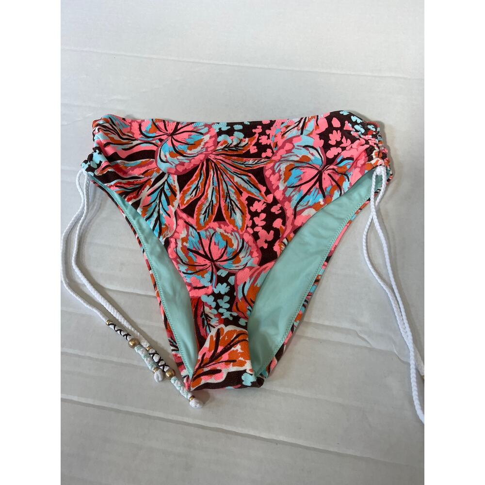 Aerie Flower High Cut Cheeky Bottom